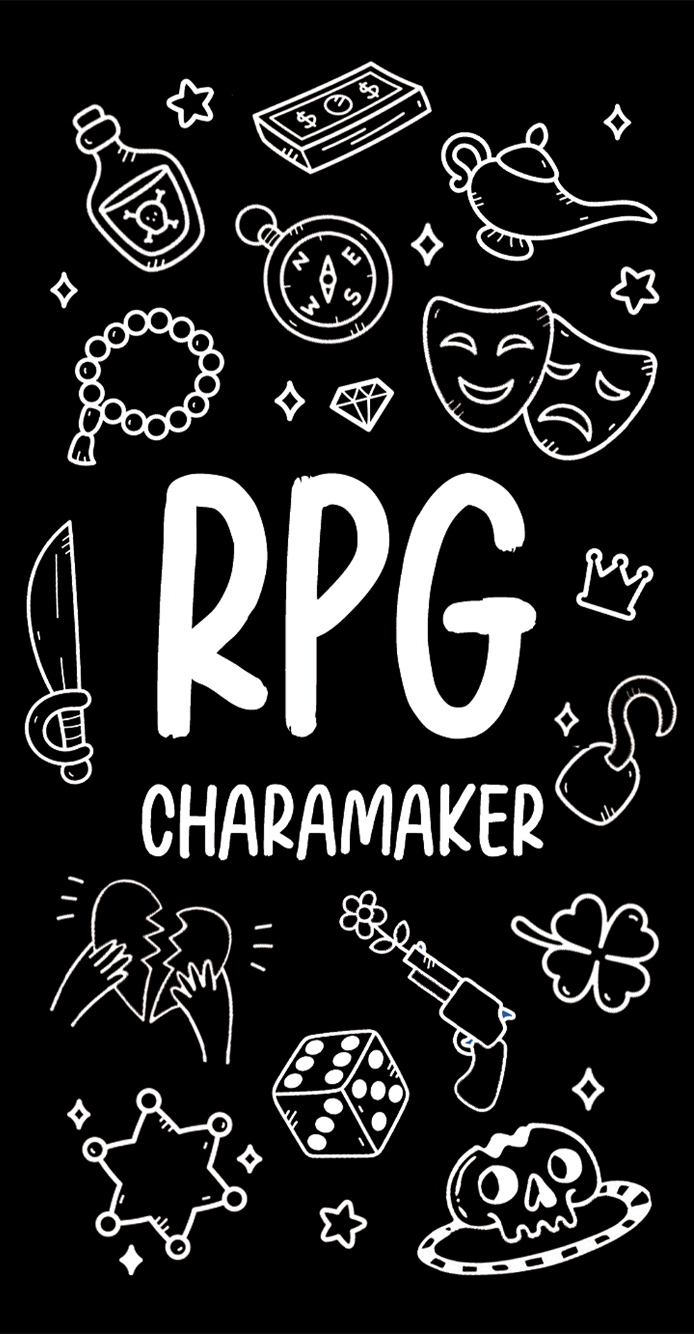 background RPG CharaMaker - Deck pour la création de personnage de jeu de rôle